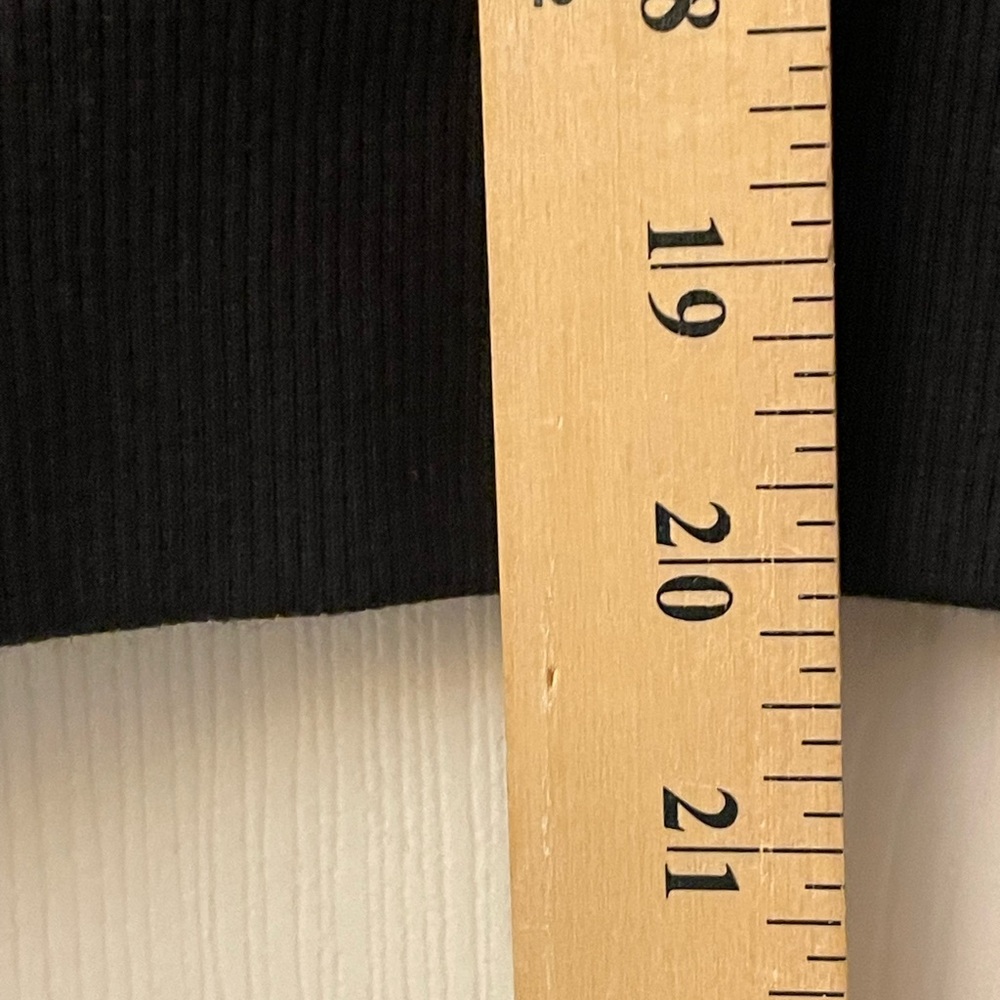 Tommy Hilfiger Black Cotton Pullover Cropped Quarter Zip Sweatshirt NWT - Picture 6 of 8